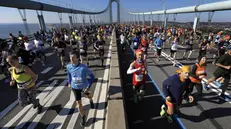 Il Ponte di Verrazzano, uno dei luoghi simbolo della maratona di New York - Foto Epa © www.giornaledibrescia.it