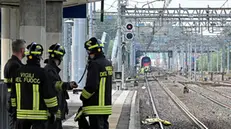 Uomo investita da un treno mentre attraversava i binari all'altezza della stzione Torino Stura, Torino, 12 ottobre 2024 ANSA/ALESSANDRO DI MARCO