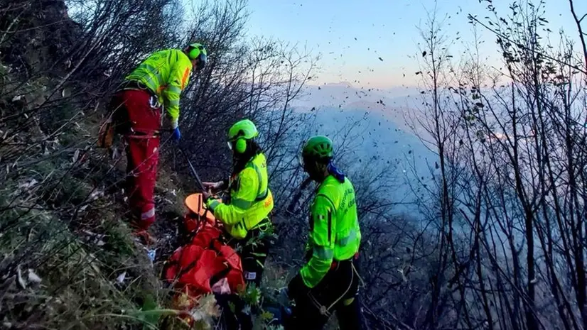 L'intervento a Mura - Foto Cnsas Soccorso alpino