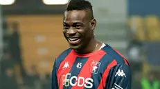 Mario Balotelli è tornato in serie A con la maglia del Genoa - Foto Ansa © www.giornaledibrescia.it