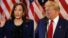 Kamala Harris e Donald Trump - Foto Ansa © www.giornaledibrescia.it