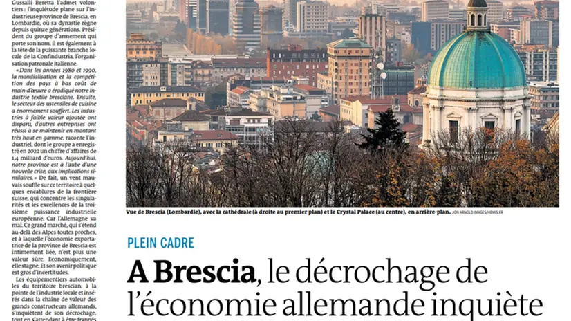 La pagina sul quotidiano Le Monde