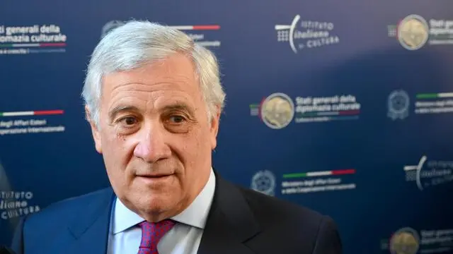 Il ministro degli Esteri Antonio Tajani in occasione degli Stati Generali della Diplomazia Culturale a Matera, 5 novembre 2024. ANSA/ALESSANDRO DI MEO