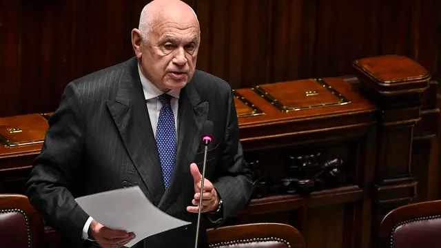 Il ministro della Giustizia, Carlo Nordio, durante il question time alla Camera dei Deputati, Roma, 30 ottobre 2024. ANSA/RICCARDO ANTIMIANI