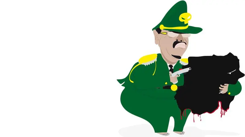 Una delle vignette di Khalid Wad Albaih