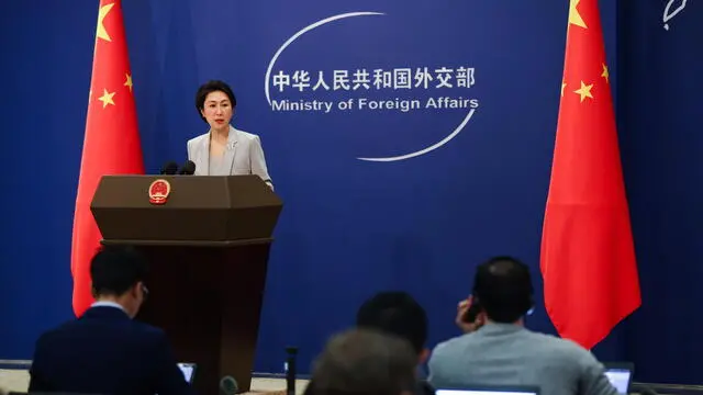 epa11704605 Chinaâ€™s Ministry of Foreign Affairs spokesperson, Mao Ning, during a press conference on the US elections, in Beijing, China, 06 November 2024. Voters across the US cast ballots 05 November for President of the United States in a tightly contested race between Republican presidential candidate Donald J. Trump and Democratic presidential candidate US Vice President Kamala Harris, as well as for candidates in Senate and Congressional races. EPA/WU HAO