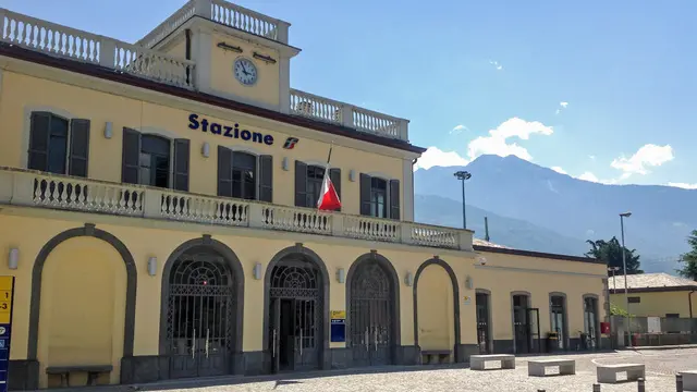 La stazione ferroviaria di Sondrio