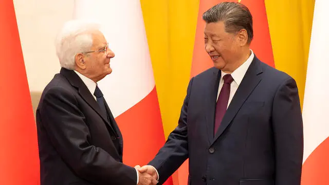 Il Presidente della Repubblica, Sergio Mattarella con il Presidente della Repubblica Popolare Cinese, Xi Jinping, in occasione della visita di Stato (foto di Francesco Ammendola - Ufficio per la Stampa e la Comunicazione della Presidenza della Repubblica)