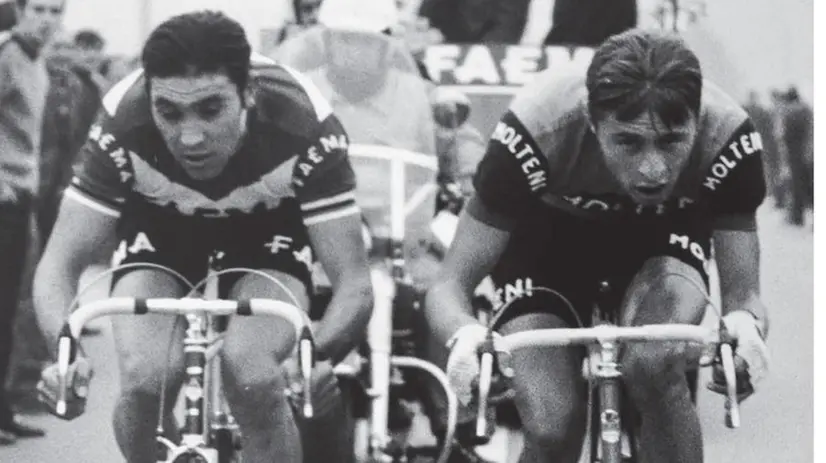 Eddy Merckx e Davide Boifava nel 1969 - © www.giornaledibrescia.it