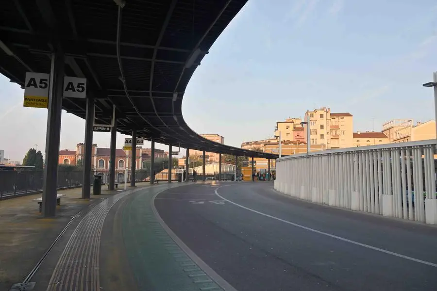 L'autostazione in via Solferino - Foto © www.giornaledibrescia.it