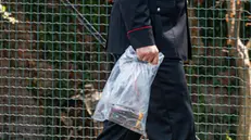 Intervento Carabinieri artificieri in Via Cozzi per ritrovare to candelotti sospetti, Milano,3 Settembre 2024, Ansa/Andrea Fasani