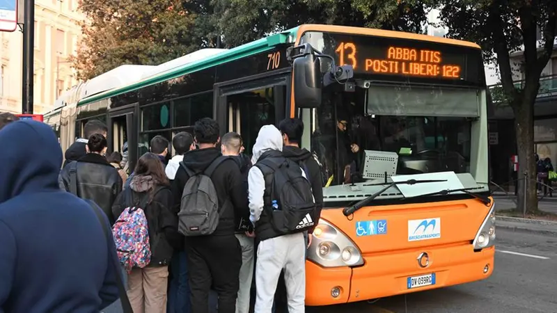 Un autobus di Brescia Trasporti - Foto © www.giornaledibrescia.it