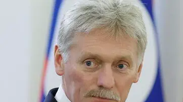 epa11329279 Kremlin spokesman Dmitry Peskov attends a meeting of Russia's President Vladimir Putin with Laos' President Thongloun Sisoulith in Moscow, Russia, 09 May 2024. EPA/MAXIM SHEMETOV / POOL