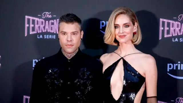 Fedez e Chiara Ferragni durante il photocall di presentazione della trasmissione televisiva "The Ferragnez" a Milano, 17 maggio 2023.ANSA/MOURAD BALTI TOUATI