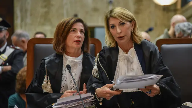 Le pm Letizia Mannella e Alessia Menegazzo all’udienza processo Impagnatiello per l’omicidio di Giulia Tramontano, Milano 11 Novembre 2024 ANSA/MATTEO CORNER