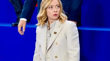 La presidente del Consiglio Giorgia Meloni partecipa al Vertice della Comunità Politica Europea (CPE), Budapest, 7 novembre 2024. ANSA/ FILIPPO ATTILI /UFFICIO STAMPA PRESIDENZA DEL CONSIGLIO +++ ANSA PROVIDES ACCESS TO THIS HANDOUT PHOTO TO BE USED SOLELY TO ILLUSTRATE NEWS REPORTING OR COMMENTARY ON THE FACTS OR EVENTS DEPICTED IN THIS IMAGE; NO ARCHIVING; NO LICENSING +++ NPK +++