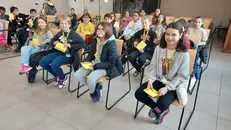 Gli studenti della classe V A dell'istituto Canossiano in visita al GdB