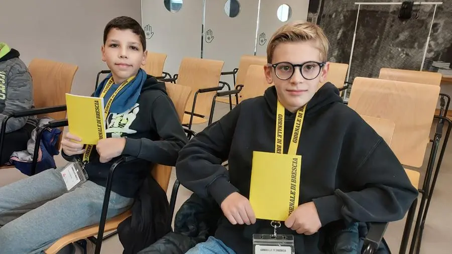 Gli studenti della classe V A dell'istituto Canossiano in visita al GdB