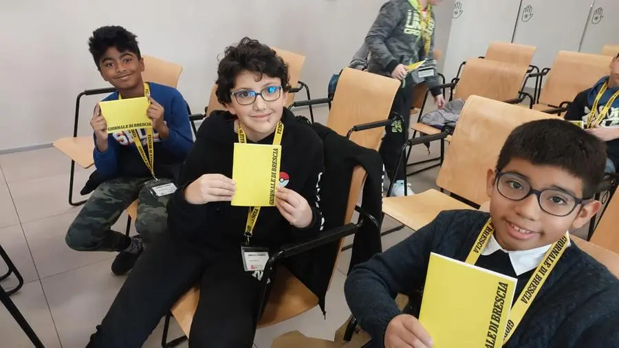 Gli studenti della classe V A dell'istituto Canossiano in visita al GdB