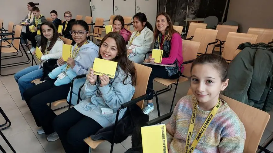 Gli studenti della classe V A dell'istituto Canossiano in visita al GdB