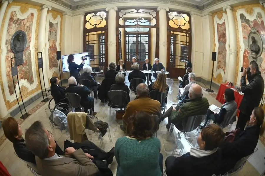 La presentazione dei lavori di restauro della Sala delle Statue