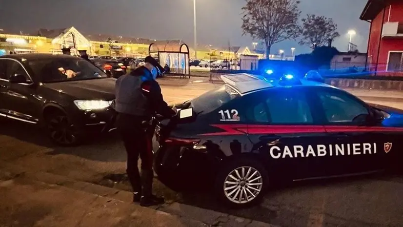 Un posto di blocco dei Carabinieri