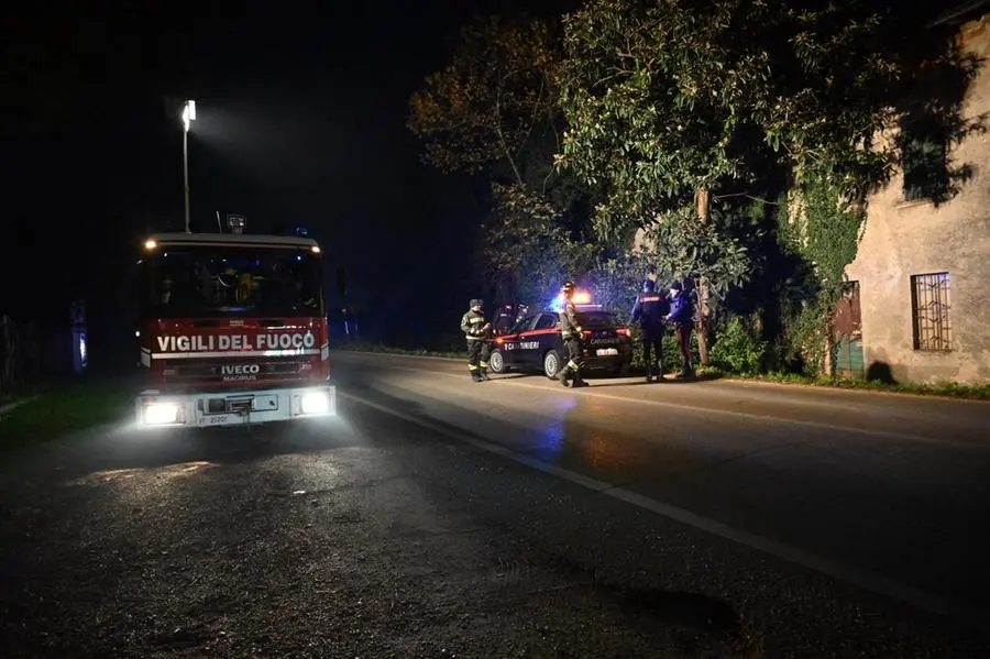 La strada a Bedizzole dove è stato investito il ragazzo