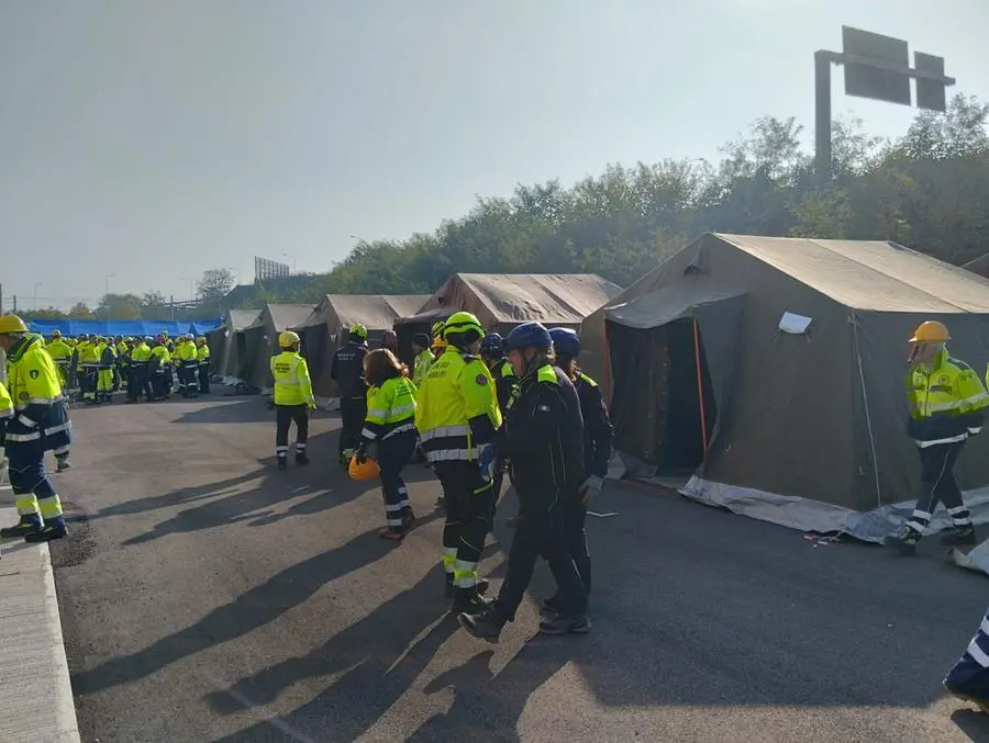 A Roncadelle l'esercitazione della Protezione Civile