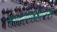 Il passaggio di consegne da Brescia a Genova nel 2000 - © www.giornaledibrescia.it