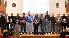 Presidenti e ds dei team bresciani premiati - Foto Rodella