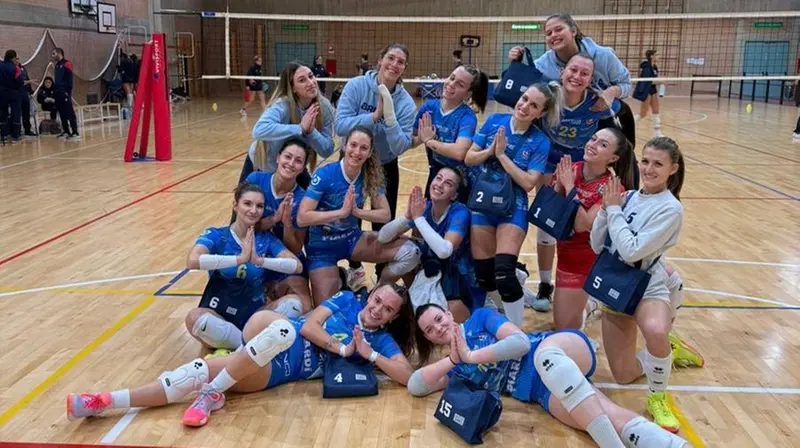 Esulta il Brescia Volley