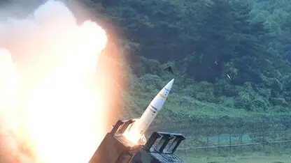 epa06115661 A handout photo made available by South Korea's Joint Chiefs of Staff (JCS) shows the US Eighth Army's Tactical Missile System (ATacMS) being launched at an undisclosed location on the east coast, South Korea, 29 July 2017, as South Korea and the United States conduct a joint missile exercise in response to North Korea's firing an intercontinental ballistic missile the previous day. The ATACMS, or the Army Tactical Missile System, is a surface-to-surface missile that has a range of 300km. EPA/SOUTH KOREA'S JOINT CHIEFS OF STAFF HANDOUT SOUTH KOREA OUT HANDOUT EDITORIAL USE ONLY/NO SALES