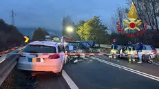 L'incidente a Pisogne - Foto Vigili del Fuoco