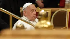 Pope Francis presides over a Holy Mass to the World Day of the Poor in Saint Peter's Basilica at the Vatican City, 17 November 2024. ANSA/GIUSEPPE LAMI