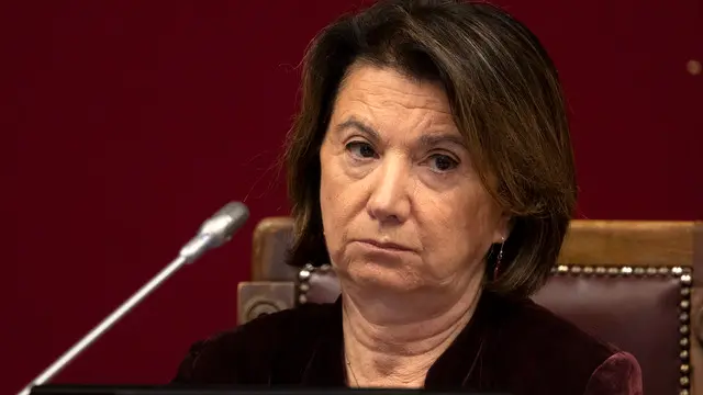 Il ministro per la famiglia Eugenia Maria Roccella, alla presentazione della fondazione Giulia Cecchetin. Roma, 18 novembre 2024 ANSA/MASSIMO PERCOSSI