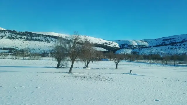 Navelli (L'Aquila) - campi neve