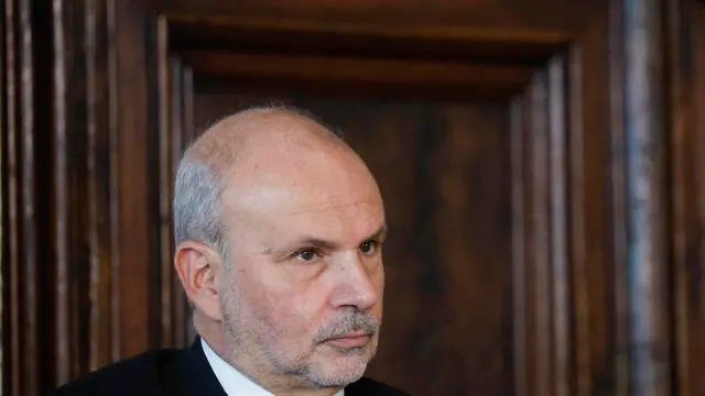 Il ministro della salute, Orazio Schillaci durante la cerimonia de ‘Giorni della ricerca’, iniziativa promossa dall’Associazione Italiana per la Ricerca sul Cancro AIRC, Quirinale, Roma 28 ottobre 2024. ANSA/FABIO FRUSTACI