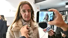 L'avvocato Gabriella Martini legale di Annalucia Cecere, dopo il rinvio a giudizio dei sospettati dell'omicidio di Nada Cella. Genova, 20 novembre 2024. ANSA/LUCA ZENNARO