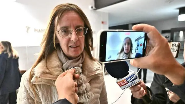 L'avvocato Gabriella Martini legale di Annalucia Cecere, dopo il rinvio a giudizio dei sospettati dell'omicidio di Nada Cella. Genova, 20 novembre 2024. ANSA/LUCA ZENNARO