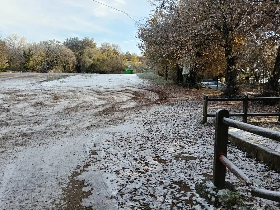 La prima lieve nevicata in Maddalena