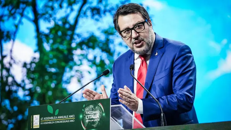 Il leader della Lega Matteo Salvini - Foto Ansa/Tino Romano © www.giornaledibrescia.it