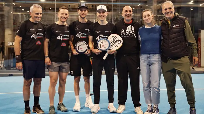 Pogacar ha vinto il torneo di padel al quale ha partecipato - © www.giornaledibrescia.it