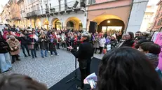 CRONACA BRESCIA VIA X GIORNATE MOBILITAZIONE COLLETTIVA INTERGENERAZIONALE CON CASTELLETTI E FRATTINI PER CARINI 23-11-2024 MARCO ORTOGNI NEW EDEN GROUP