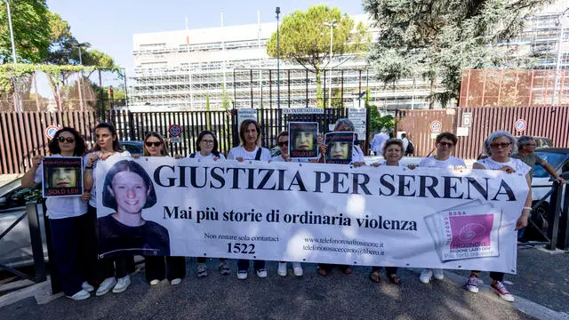 Amici e parenti di Serena Mollicone la ragazza trovata morta in località Fontecupa nel 2001. Roma, 12 luglio 2024 ANSA/MASSIMO PERCOSSI