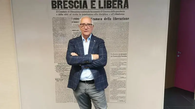 Il tecnico bresciano Beppe Martinelli in visita al GdB - Foto © www.giornaledibrescia.it