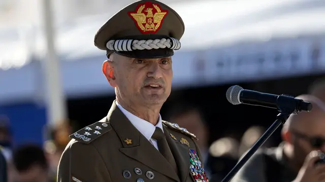 Il capo di stato maggiore della difesa Luciano Portolano, all’inaugurazione del villaggio della difesa al Circo Massimo. Roma, 1 novembre 2024 ANSA/MASSIMO PERCOSSI