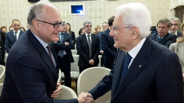 Roma - Il Presidente Sergio Mattarella con il Sindaco di Roma Roberto Gualtieri, in occasione della proiezione del Film “Berlinguer - La grande ambizione”, oggi 18 novembre 2024 (Foto di Paolo Giandotti - Ufficio per la Stampa e la Comunicazione della Presidenza della Repubblica)