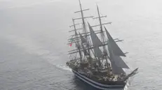 Incontro della Nave Amerigo Vespucci con la Nave a vela Tarangini della Marina Militare Indiana, 25 novembre 2024 MARINA MILITARE