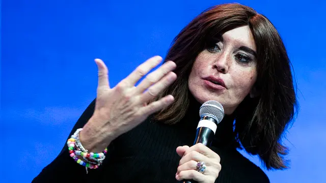 La ministra dell'Universita e Ricerca Anna Maria Bernini, durante l’Assemblea Generale di Confartigianato, presso l’auditorio Conciliazione, Roma, 27 novembre 2024. ANSA/ANGELO CARCONI