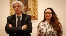 Pietro Orlandi e Laura Sgro' in commissione Affari Costituzionali del Senato per audizione su istituzione di una commmissione parlamentare sulla scomparsa di Emanuela Orlandi e di Mirella Gregori, Roma, 6 Giugno 2023. ANSA/GIUSEPPE LAMI